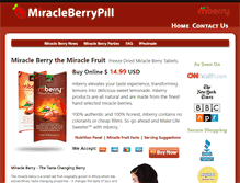 Tablet Screenshot of miracleberrypill.org